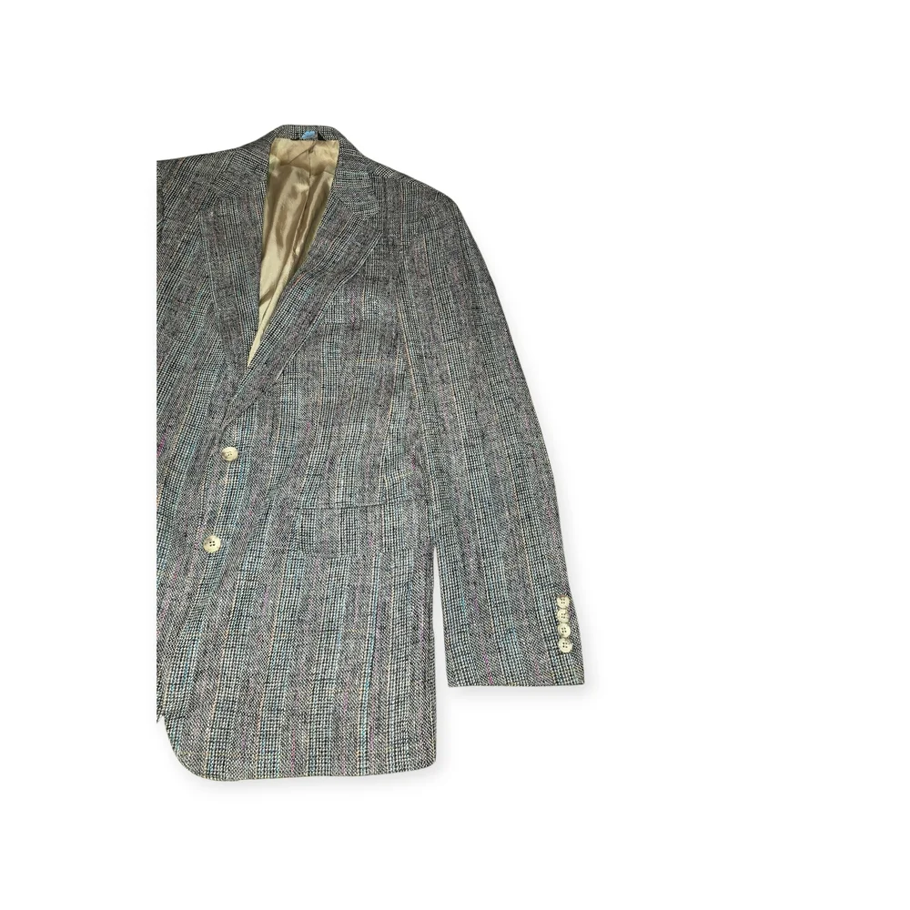 Polo Univeristy Club By Ralph Lauren Gray and Tan Plaid Blazer - Picture 8 of 11
